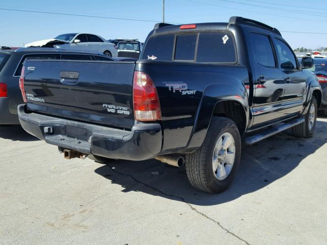 5TEJU62N07Z398552 - 2007 TOYOTA TACOMA DOU BLACK photo 4