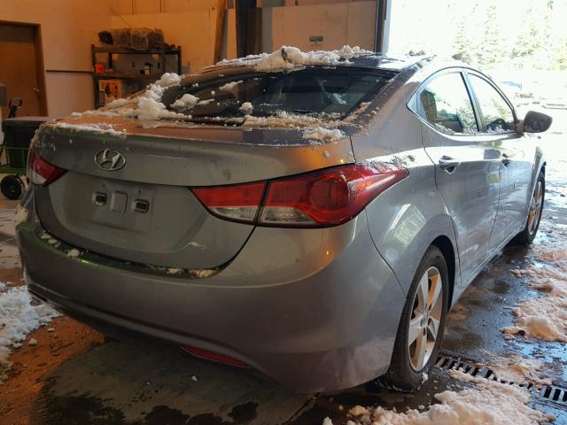 KMHDH4AE0BU116897 - 2011 HYUNDAI ELANTRA GL GRAY photo 4