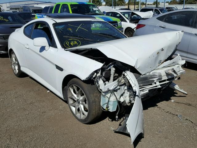 KMHHN66F27U252480 - 2007 HYUNDAI TIBURON GT WHITE photo 1