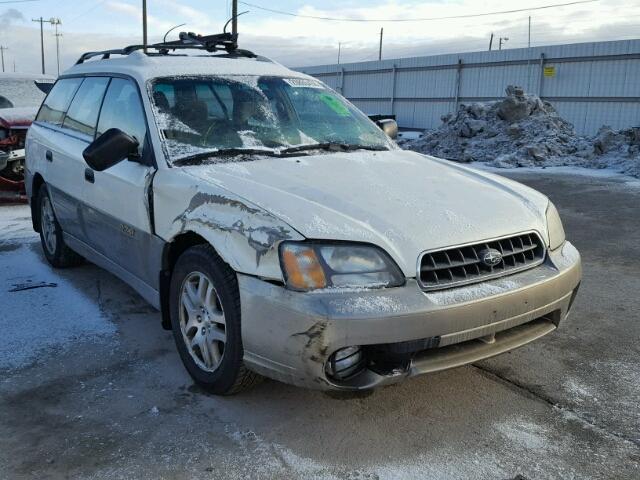 4S3BH675437614437 - 2003 SUBARU LEGACY OUT WHITE photo 1