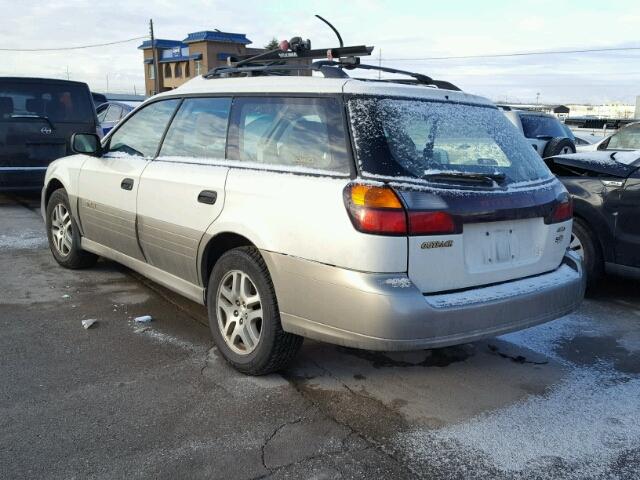 4S3BH675437614437 - 2003 SUBARU LEGACY OUT WHITE photo 3