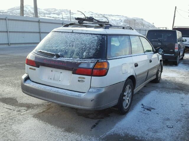 4S3BH675437614437 - 2003 SUBARU LEGACY OUT WHITE photo 4