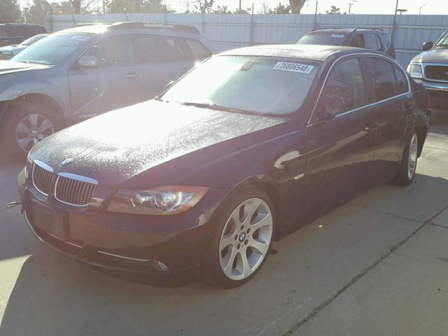 WBAVB77548NH80898 - 2008 BMW 335 I BLACK photo 2