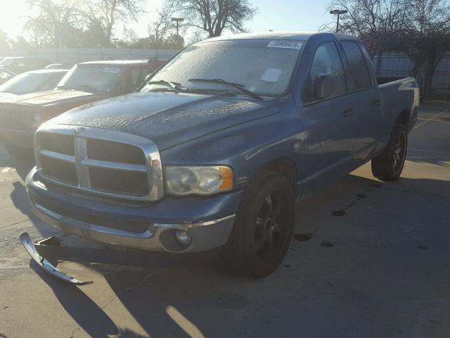 1D7HA18D93S327752 - 2003 DODGE RAM 1500 S BLUE photo 2