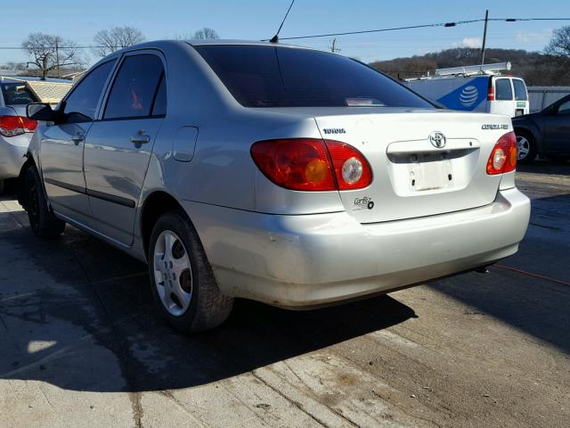 1NXBR32E73Z044384 - 2003 TOYOTA COROLLA SILVER photo 3