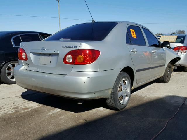 1NXBR32E73Z044384 - 2003 TOYOTA COROLLA SILVER photo 4