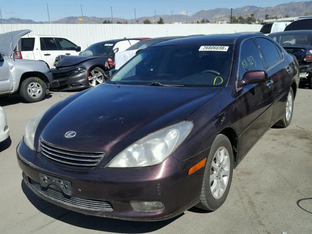 JTHBF30G720047887 - 2002 LEXUS ES 300 BURGUNDY photo 2