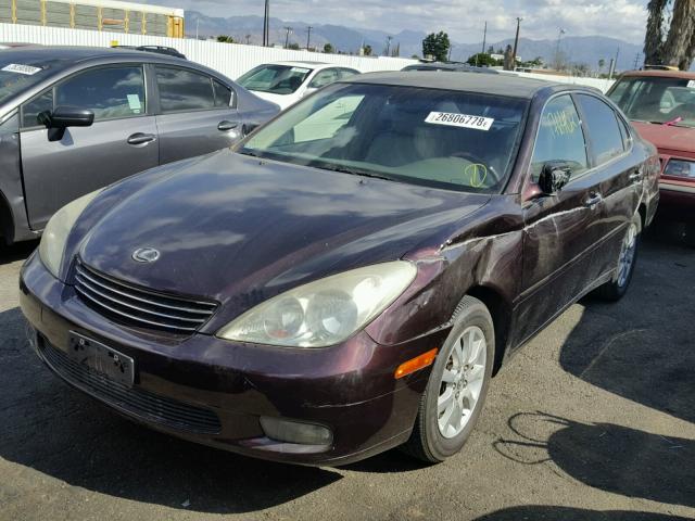 JTHBF30G130137750 - 2003 LEXUS ES 300 PURPLE photo 2