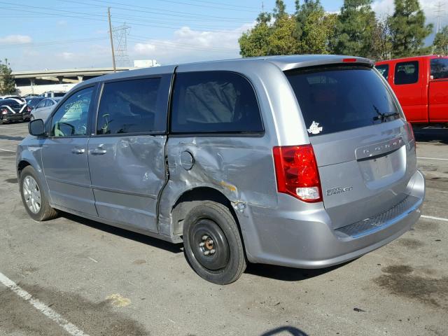 2C4RDGBG5ER117892 - 2014 DODGE GRAND CARA SILVER photo 3