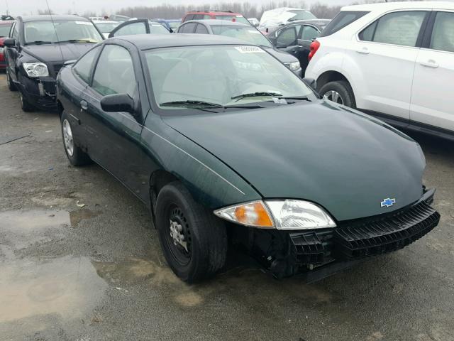 1G1JC124X27240337 - 2002 CHEVROLET CAVALIER GREEN photo 1