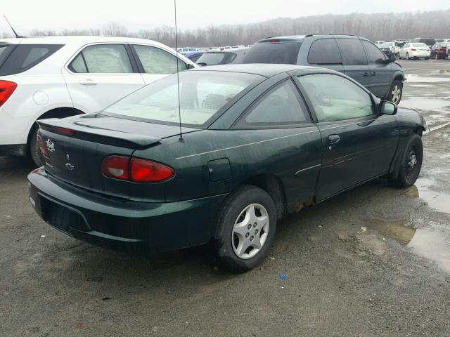 1G1JC124X27240337 - 2002 CHEVROLET CAVALIER GREEN photo 4