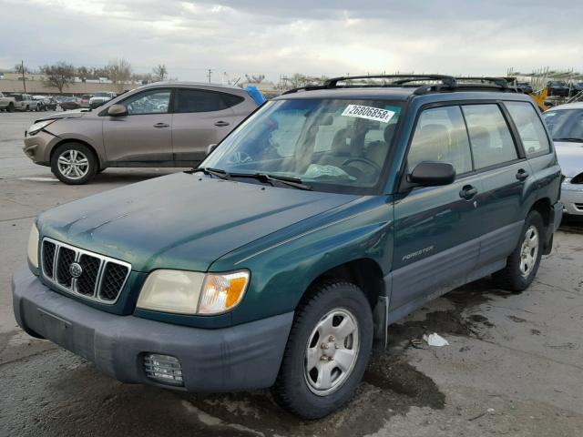 JF1SF63531H710651 - 2001 SUBARU FORESTER L GREEN photo 2