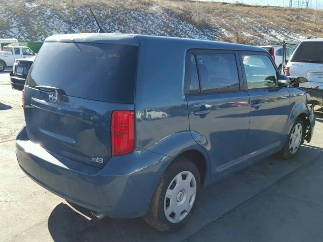 JTLKE50E381044040 - 2008 SCION XB BLUE photo 4