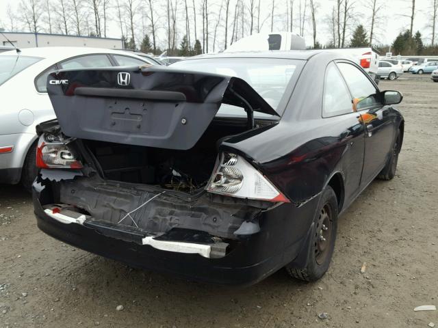 1HGEM21242L047864 - 2002 HONDA CIVIC DX BLACK photo 4