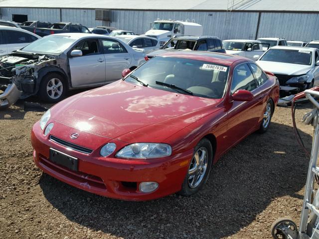 JT8CD32Z7Y1006719 - 2000 LEXUS SC 300 RED photo 2