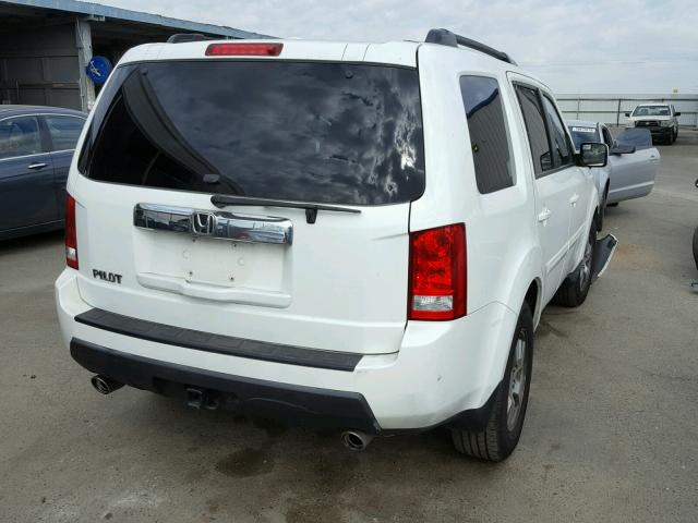 5FNYF38459B025632 - 2009 HONDA PILOT EX WHITE photo 4