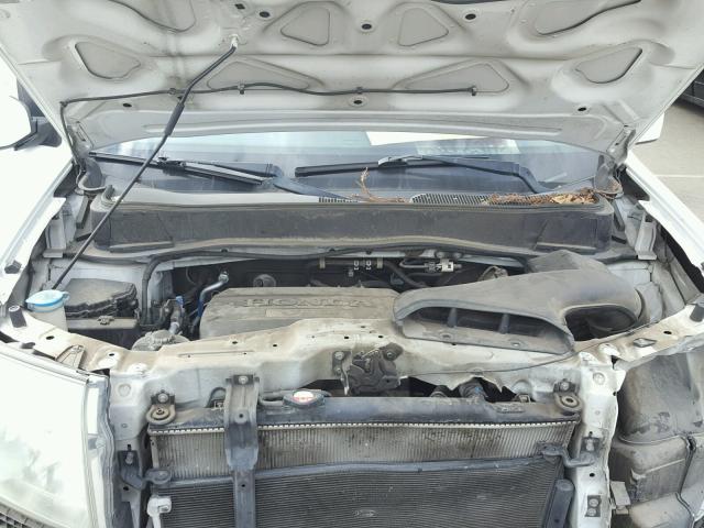 5FNYF38459B025632 - 2009 HONDA PILOT EX WHITE photo 7