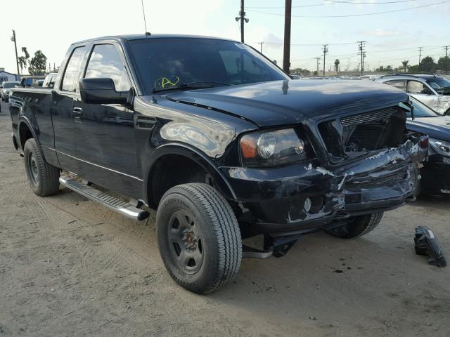 1FTPX14527FB73418 - 2007 FORD F150 BLACK photo 1