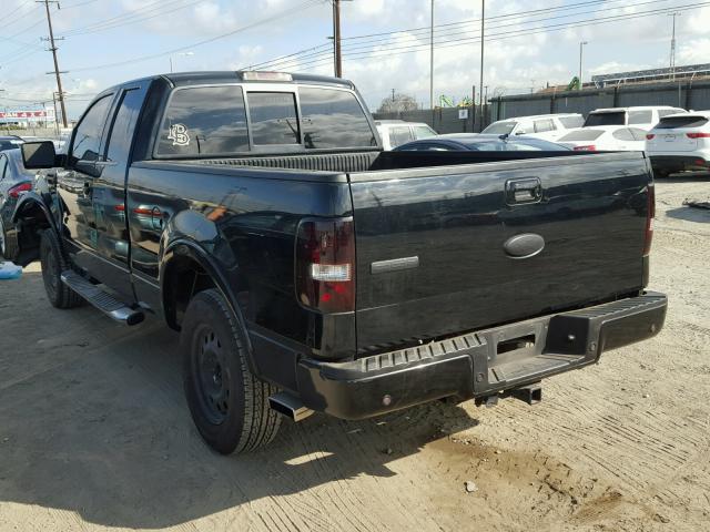 1FTPX14527FB73418 - 2007 FORD F150 BLACK photo 3