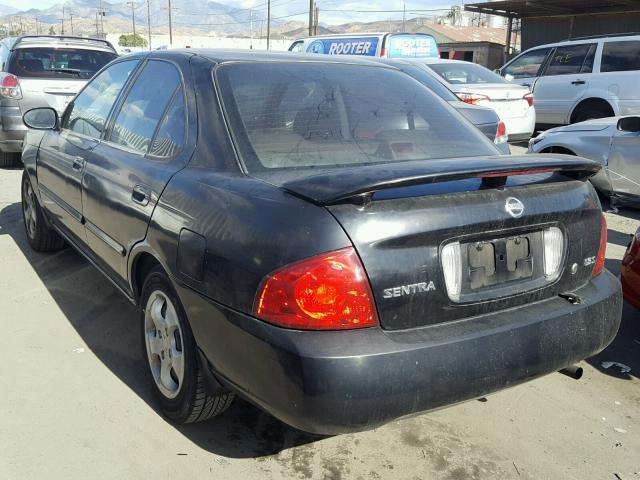 3N1CB51D44L849968 - 2004 NISSAN SENTRA 1.8 BLACK photo 3