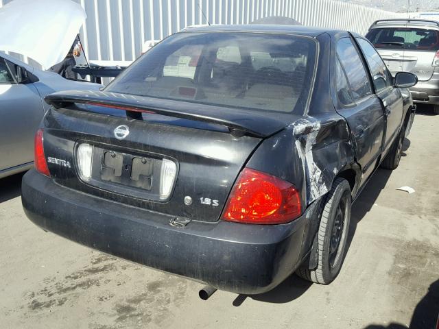 3N1CB51D44L849968 - 2004 NISSAN SENTRA 1.8 BLACK photo 4