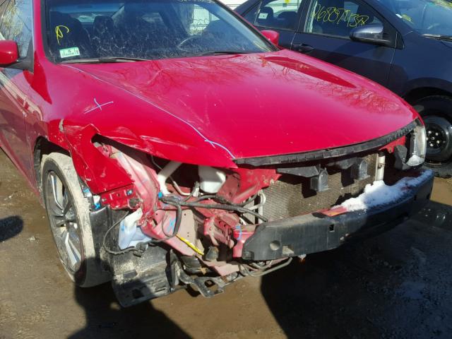 1HGCS11398A025735 - 2008 HONDA ACCORD LX- RED photo 9