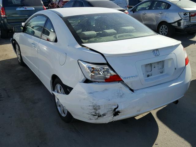 2HGFG12637H534100 - 2007 HONDA CIVIC LX WHITE photo 3