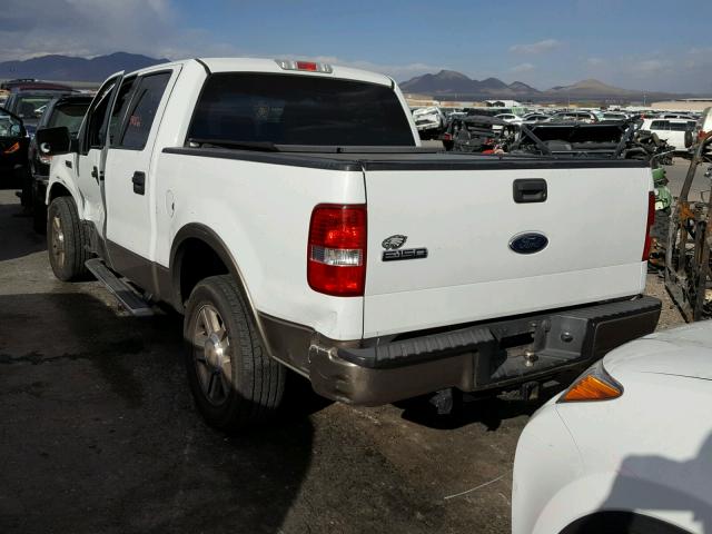 1FTPW12575FA44397 - 2005 FORD F150 SUPER WHITE photo 3