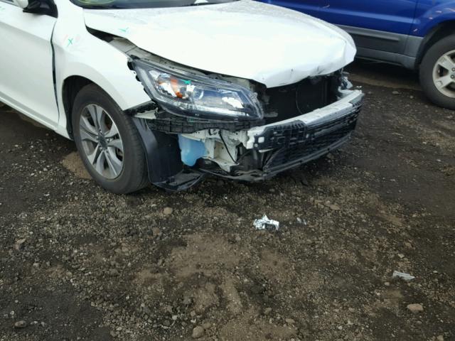 1HGCR2F39EA174992 - 2014 HONDA ACCORD LX WHITE photo 9