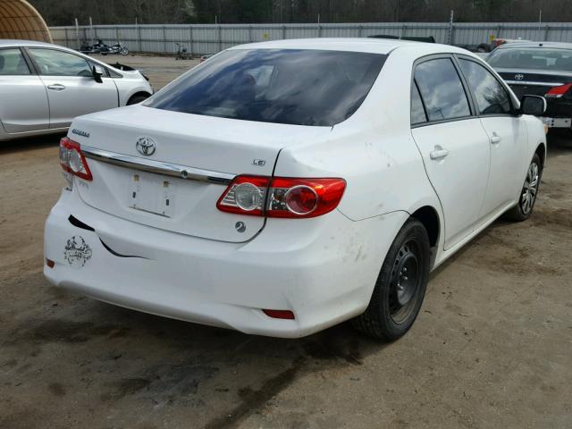 2T1BU4EE5CC891860 - 2012 TOYOTA COROLLA BA WHITE photo 4