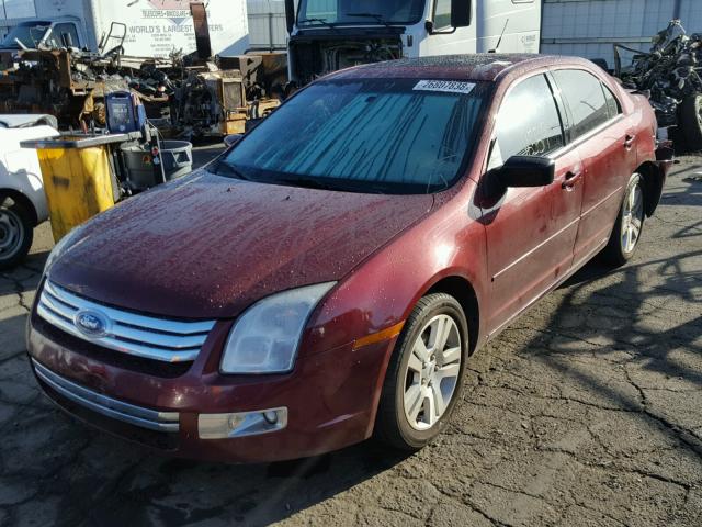 3FAHP08117R142028 - 2007 FORD FUSION SEL RED photo 2