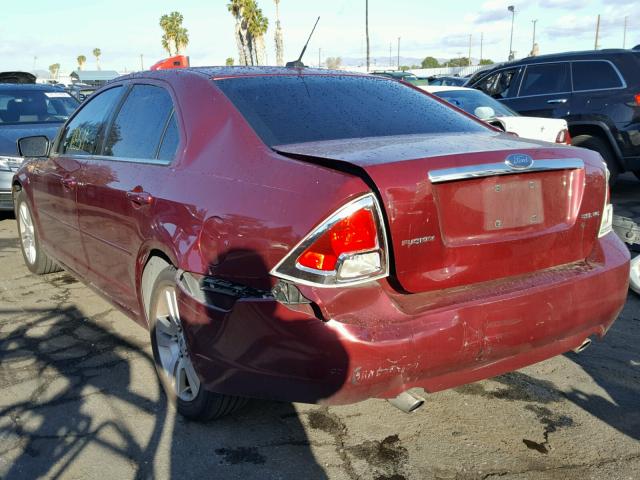 3FAHP08117R142028 - 2007 FORD FUSION SEL RED photo 3