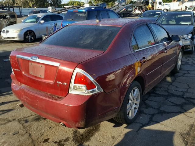 3FAHP08117R142028 - 2007 FORD FUSION SEL RED photo 4