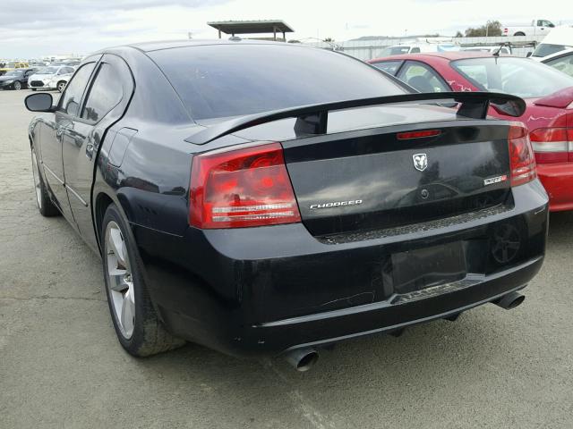 2B3LA73W07H872401 - 2007 DODGE CHARGER SR BLACK photo 3