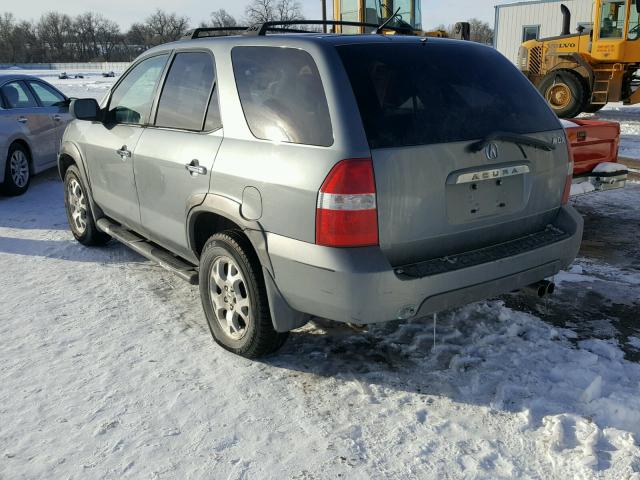 2HNYD18811H516530 - 2001 ACURA MDX TOURIN GRAY photo 3