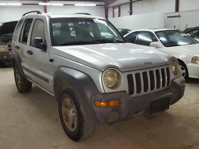 1J4GK48K73W622371 - 2003 JEEP LIBERTY SP SILVER photo 1