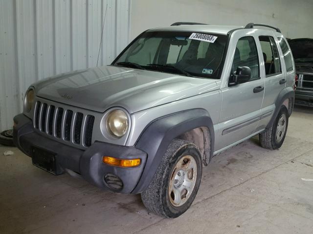 1J4GK48K73W622371 - 2003 JEEP LIBERTY SP SILVER photo 2