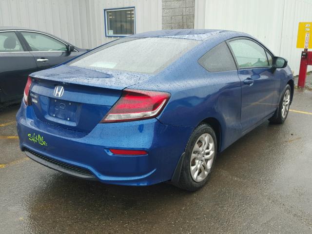 2HGFG3B51FH504188 - 2015 HONDA CIVIC LX BLUE photo 4