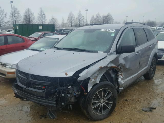 3C4PDCAB8HT675694 - 2017 DODGE JOURNEY SE SILVER photo 9