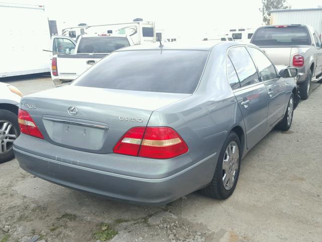 JTHBN30F310015124 - 2001 LEXUS LS 430 GREEN photo 4