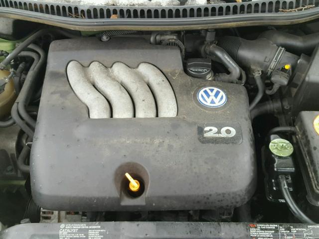 3VWCK21C11M429820 - 2001 VOLKSWAGEN NEW BEETLE 绿色 照片 7