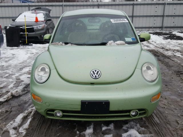 3VWCK21C11M429820 - 2001 VOLKSWAGEN NEW BEETLE GREEN photo 9