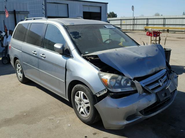 5FNRL38747B077581 - 2007 HONDA ODYSSEY EX SILVER photo 1