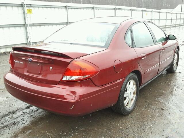 1FAFP56SX4G101416 - 2004 FORD TAURUS SEL MAROON photo 4