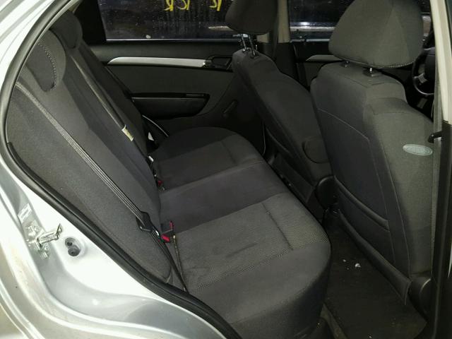 KL1TD56698B023021 - 2008 CHEVROLET AVEO BASE Srebrny zdjęcie 6