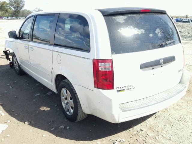 2D4RN4DE7AR179265 - 2010 DODGE GRAND CARA WHITE photo 3