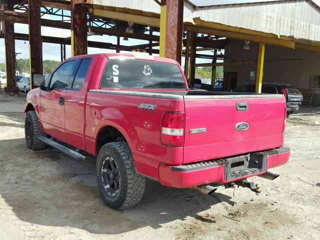 1FTRX14W54FA20335 - 2004 FORD F150 RED photo 3