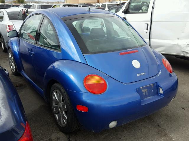 3VWCD21C63M441149 - 2003 VOLKSWAGEN NEW BEETLE 蓝色 照片 3