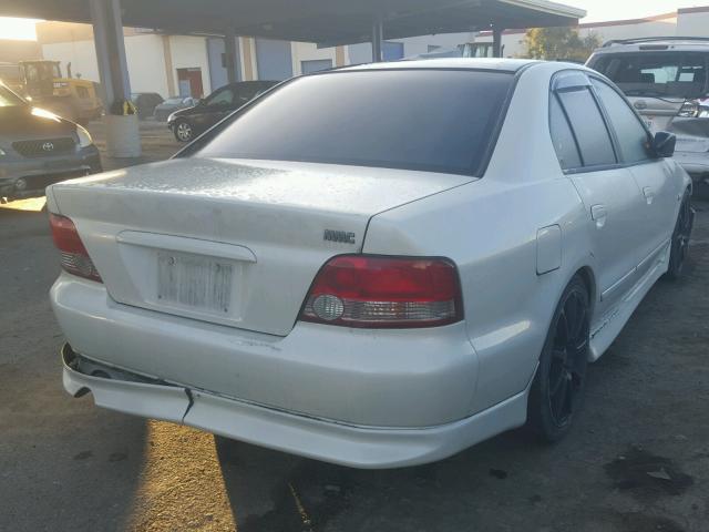 4A3AA46H52E138836 - 2002 MITSUBISHI GALANT ES WHITE photo 4