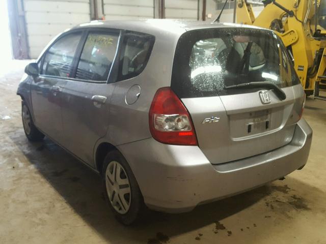 JHMGD38478S002760 - 2008 HONDA FIT GRAY photo 3